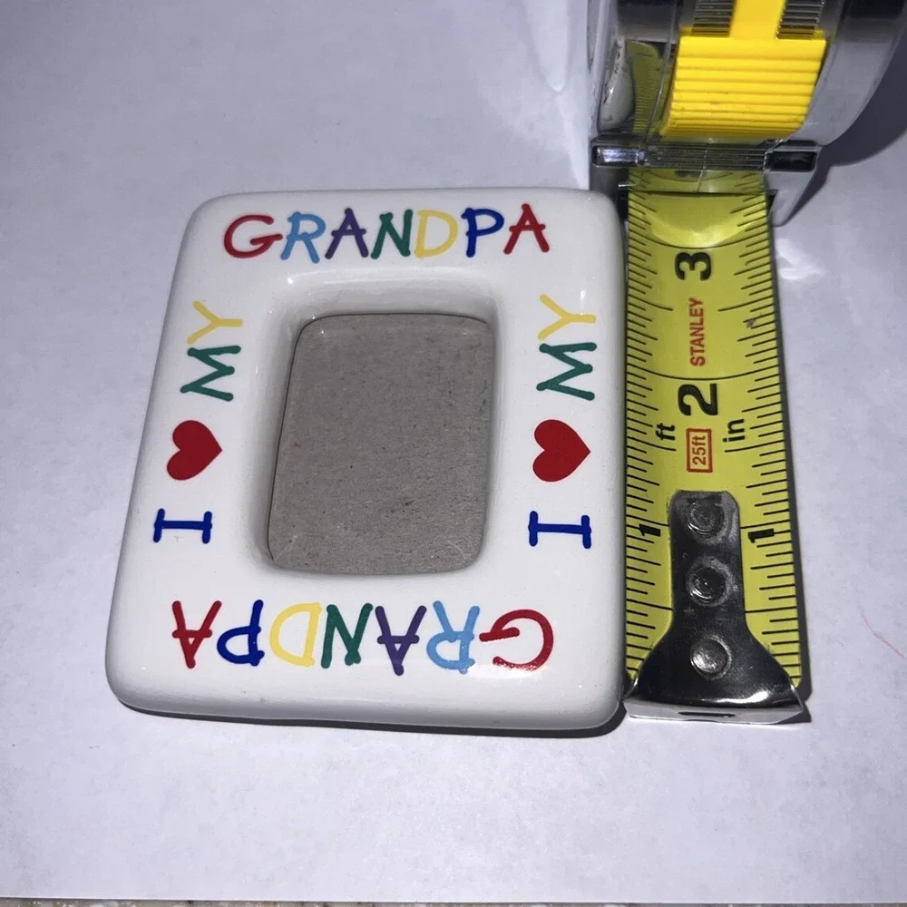 Vintage I Love My Grandma And Grandpa Picture‎ Frames Fridge Magnets Set